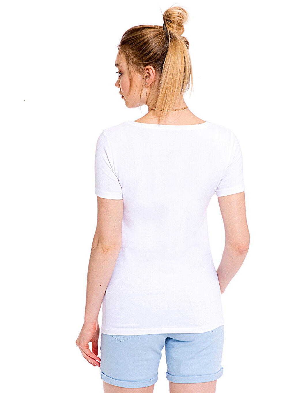 Optik Beyaz Tişört-1