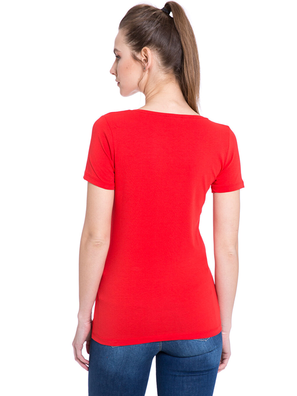 T-shirt ROUGE Femme-1