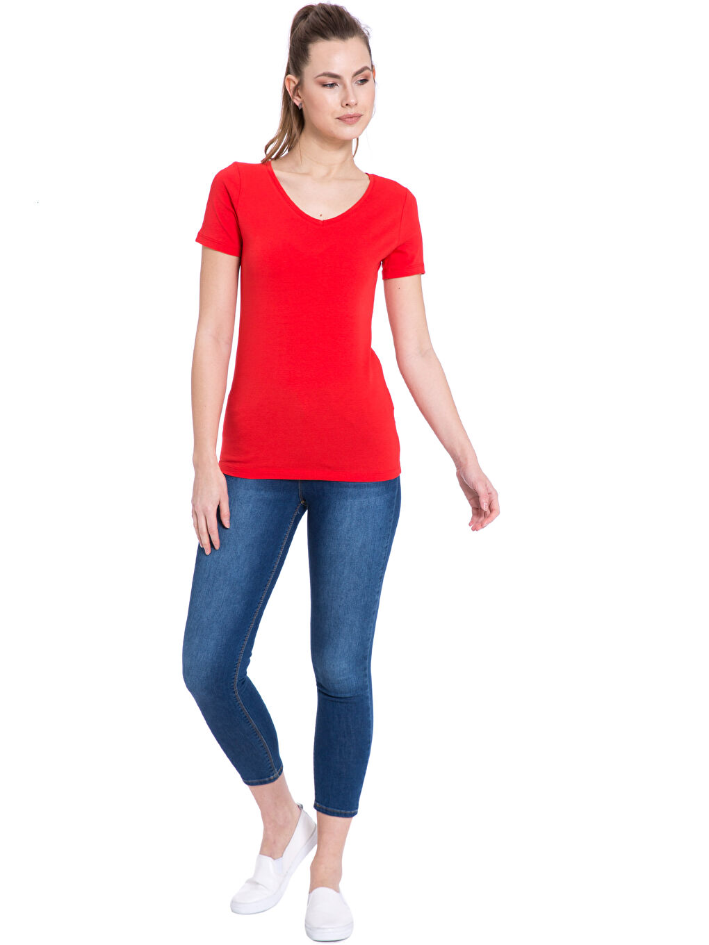 T-shirt ROUGE Femme-2