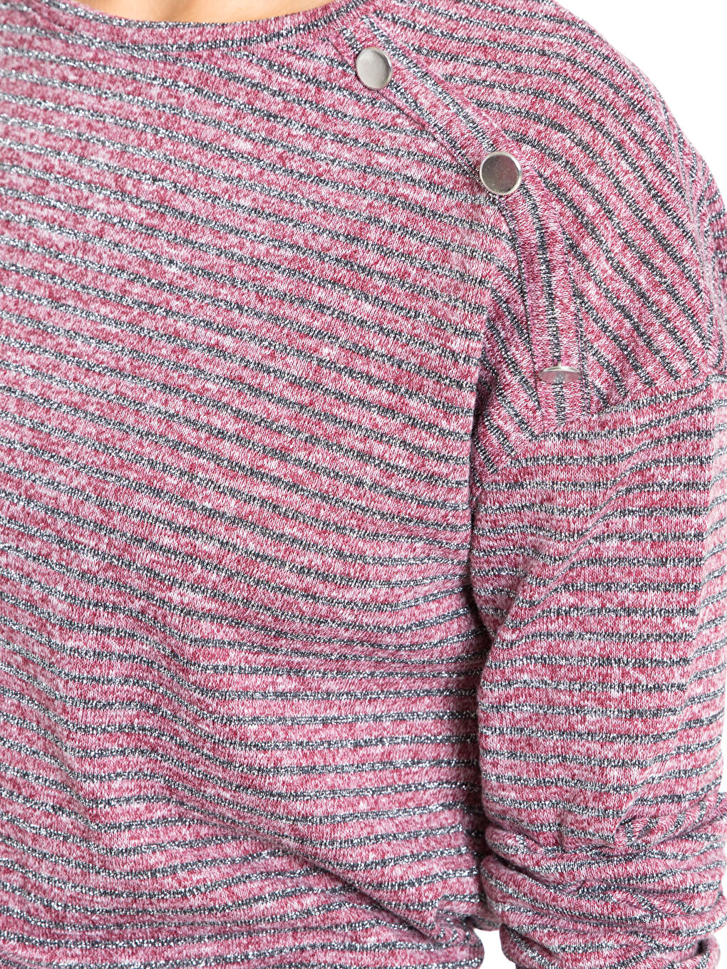 Ekru-Fuşya Tişört-3