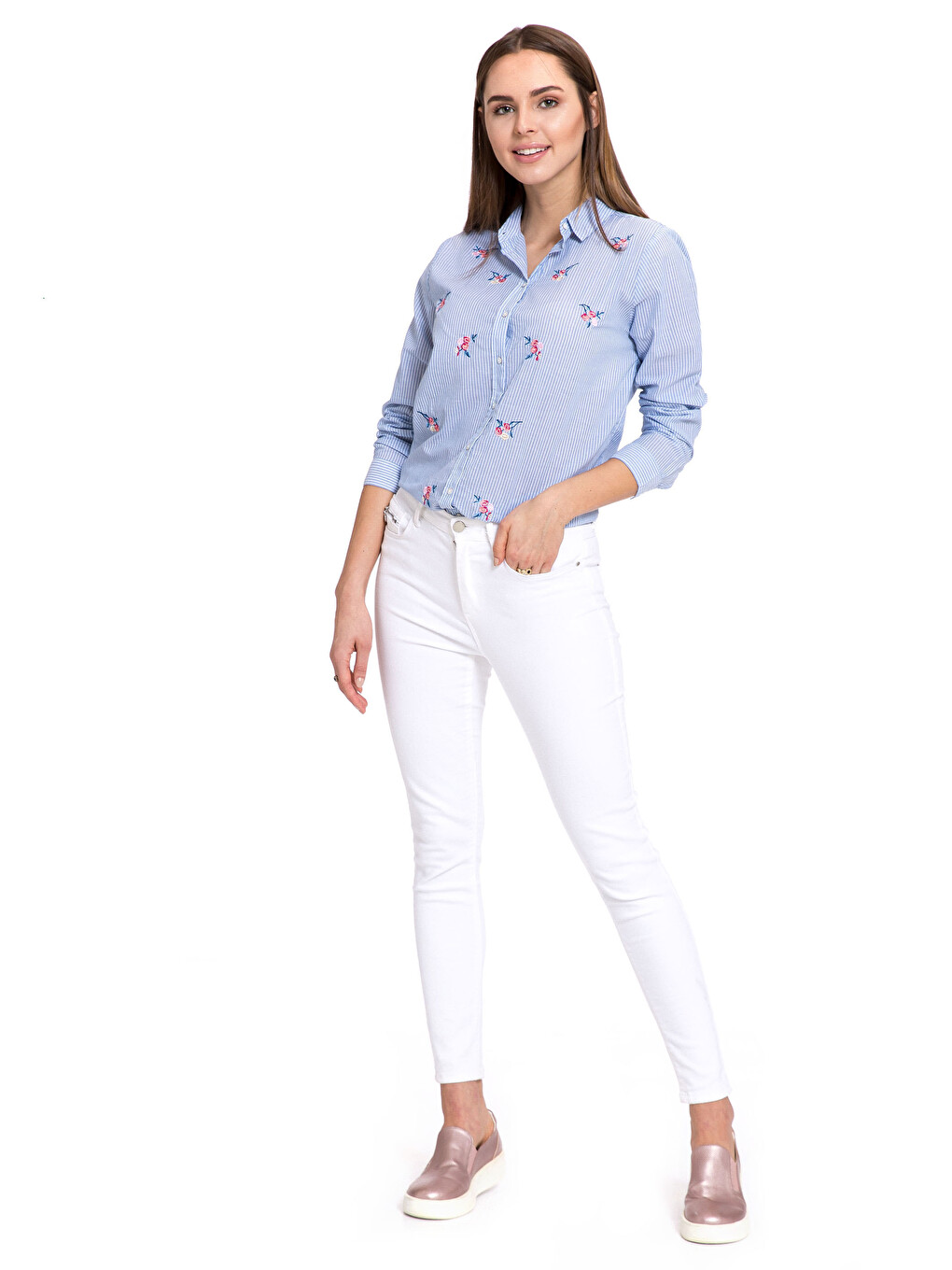 Chemise Blanc Femme-2