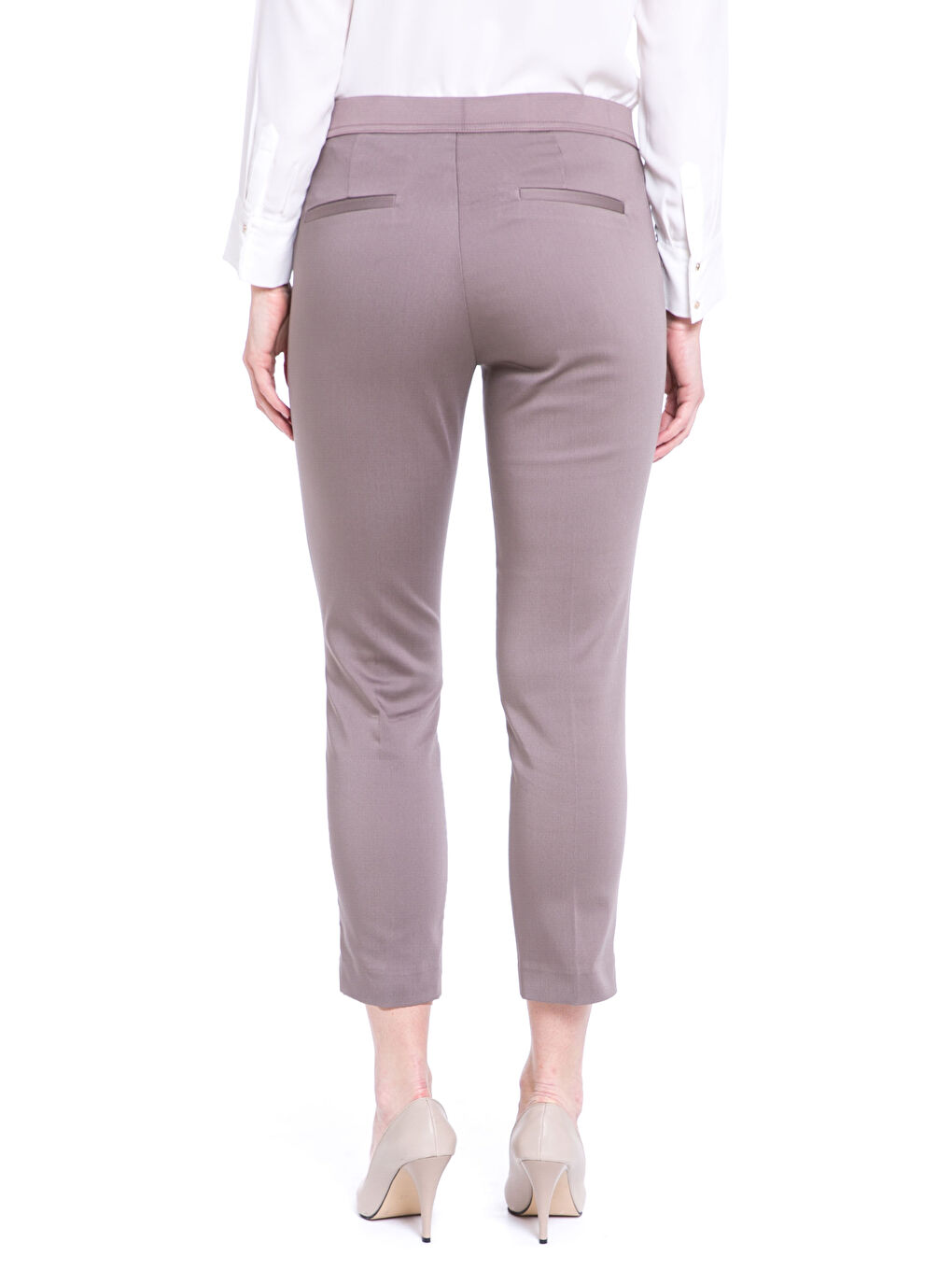 Pantalon BRUN Femme-1