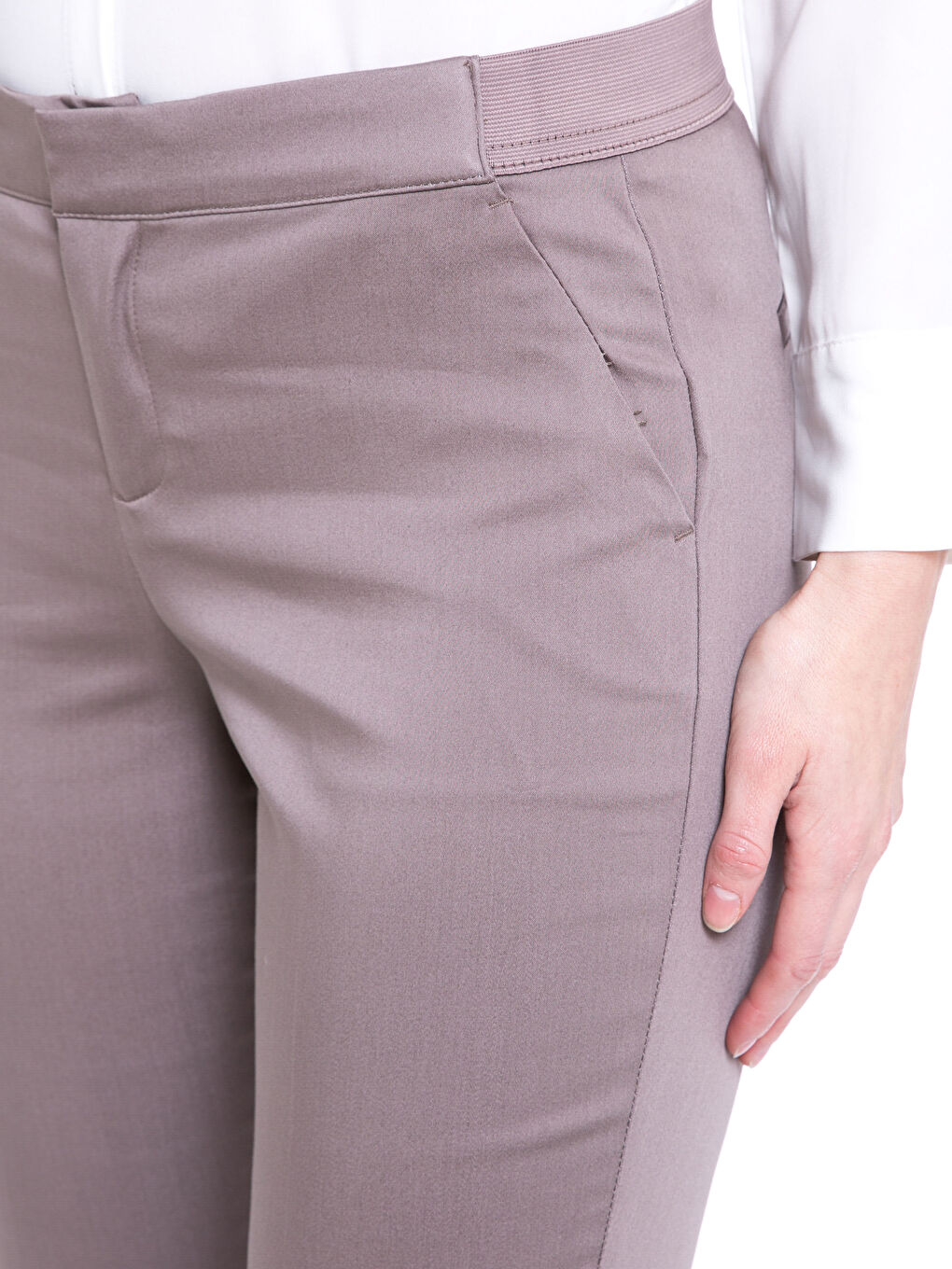 Pantalon BRUN Femme-3