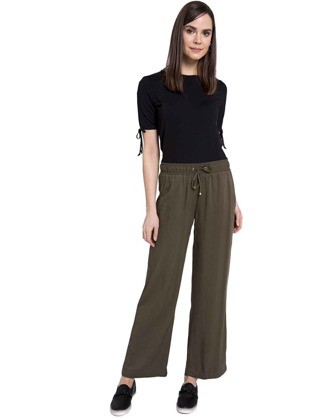 Woman KHAKI Trousers