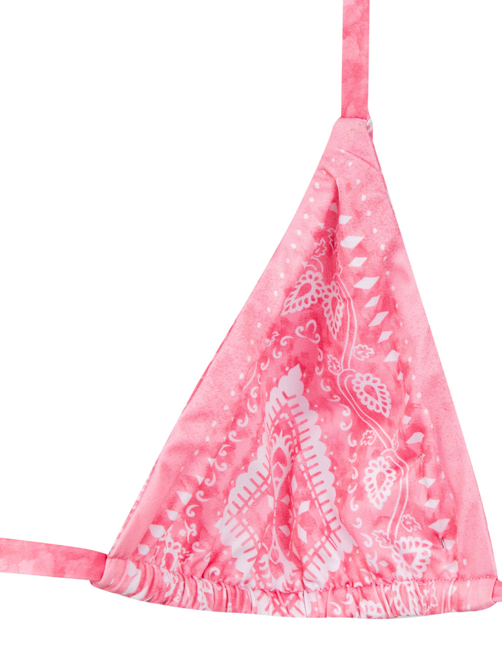 Pembe Desenli Kadın Bikini Üst-3