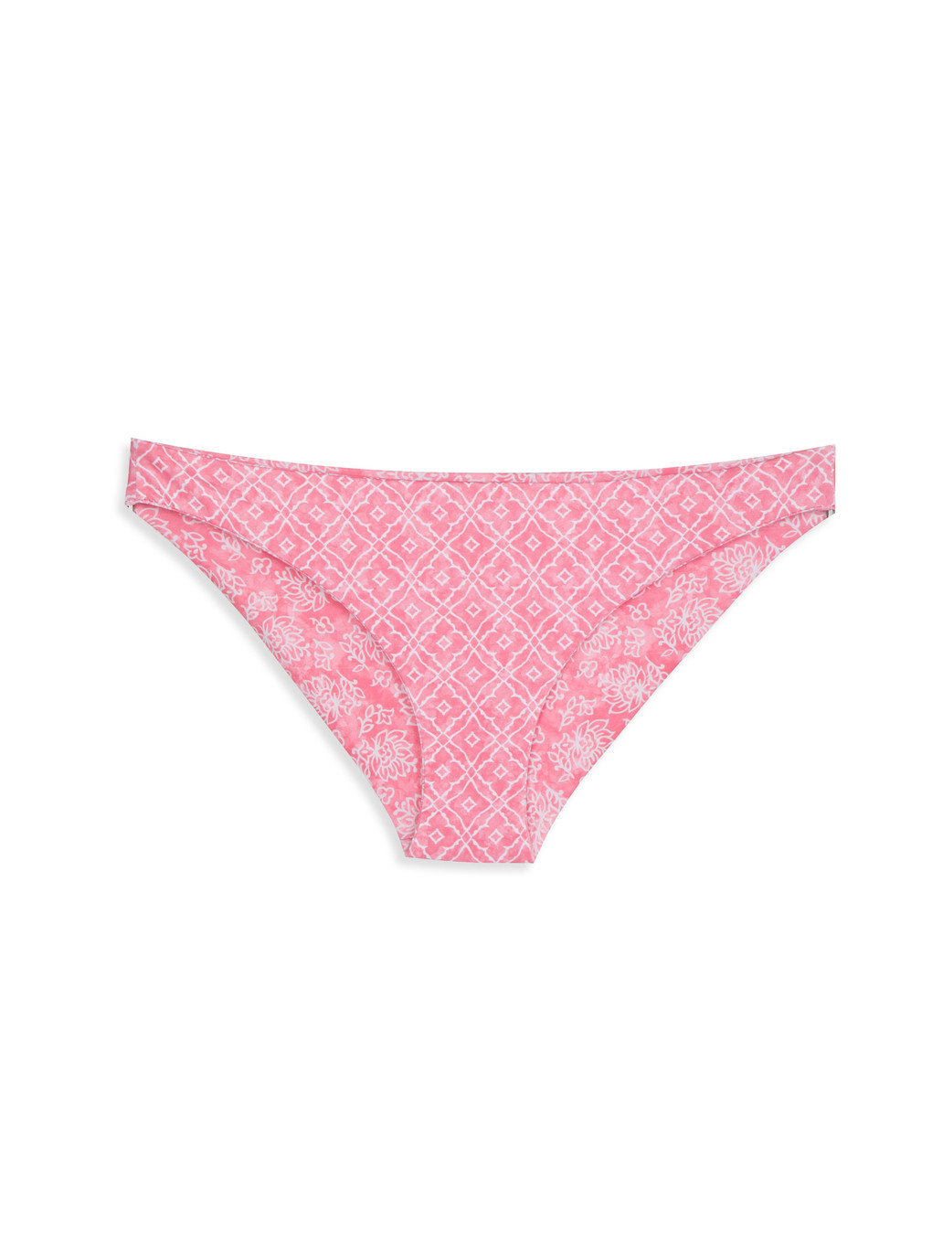 Pembe Desenli Kadın Bikini Alt