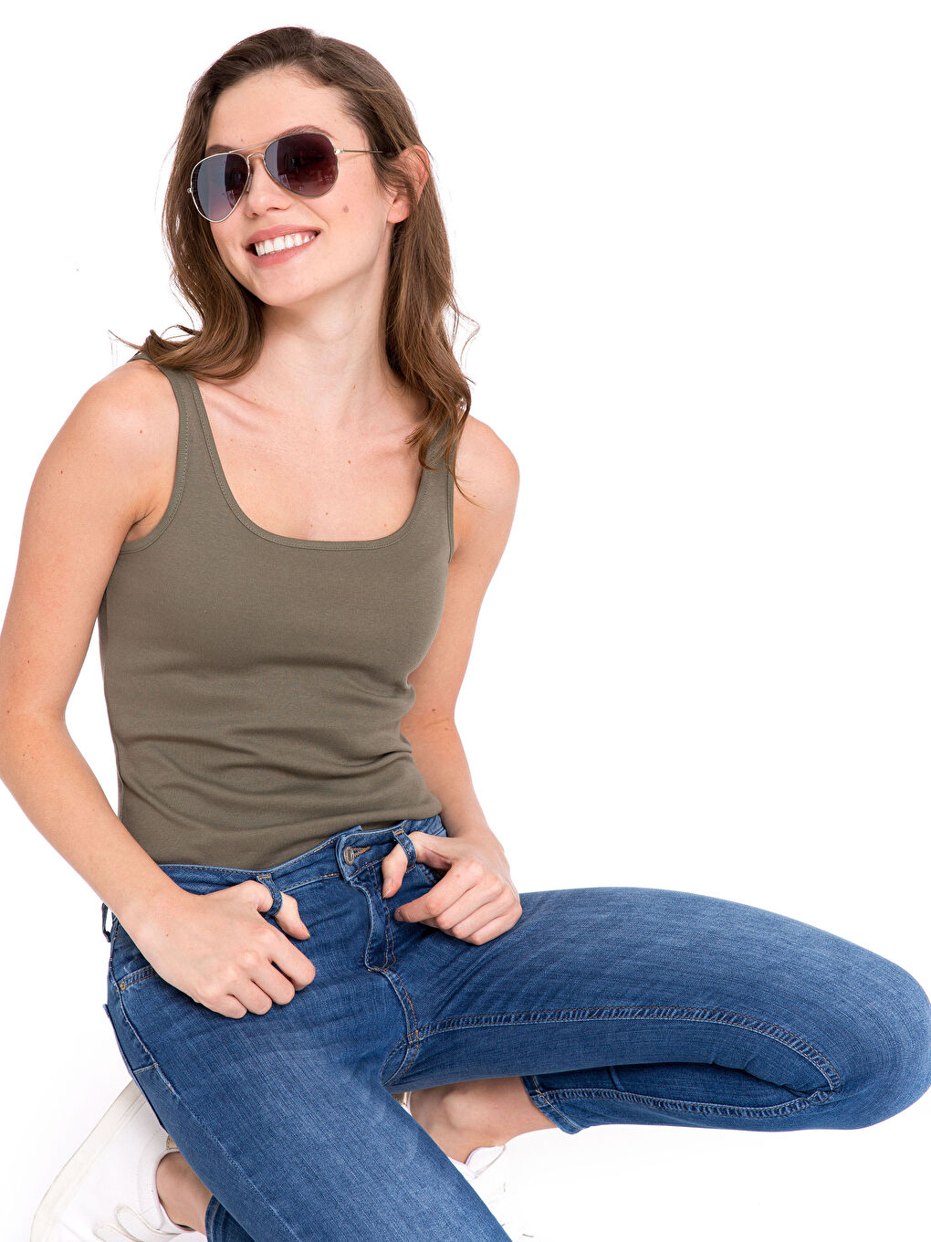 Débardeur KAKI Femme