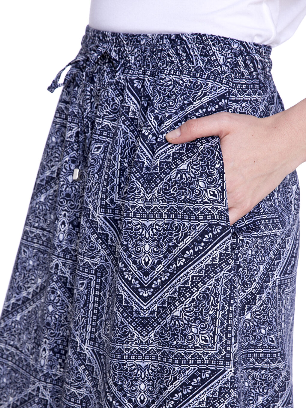 Жінка ТЕМНО-СИНІЙ Спідниця-3