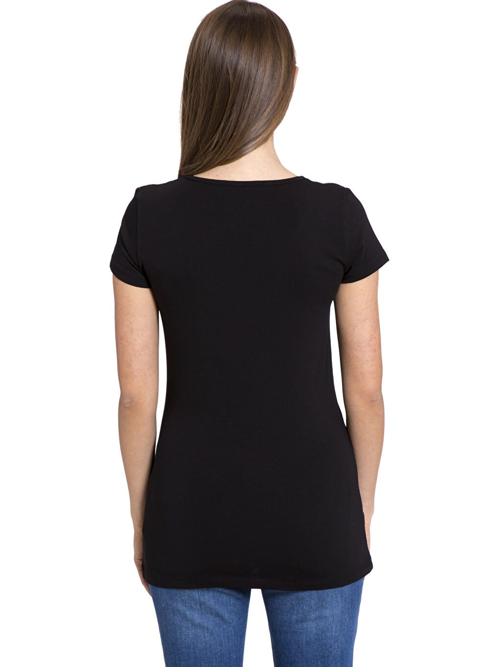 Crew Neck Short Sleeve Maternity Women's T-Shirt-2