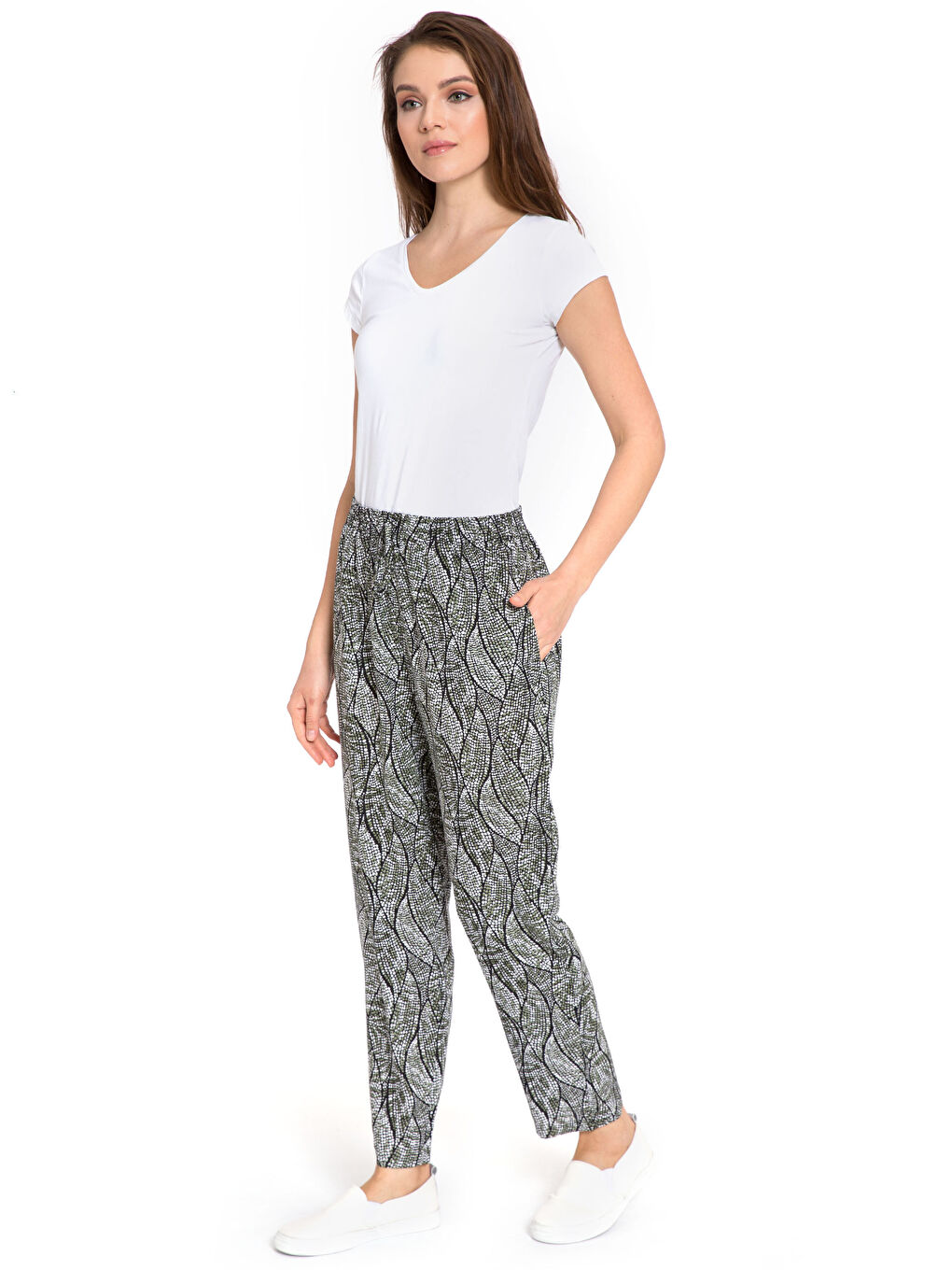 LCW Grace Frau KHAKI Hosen -8S5885Z8-LS6
