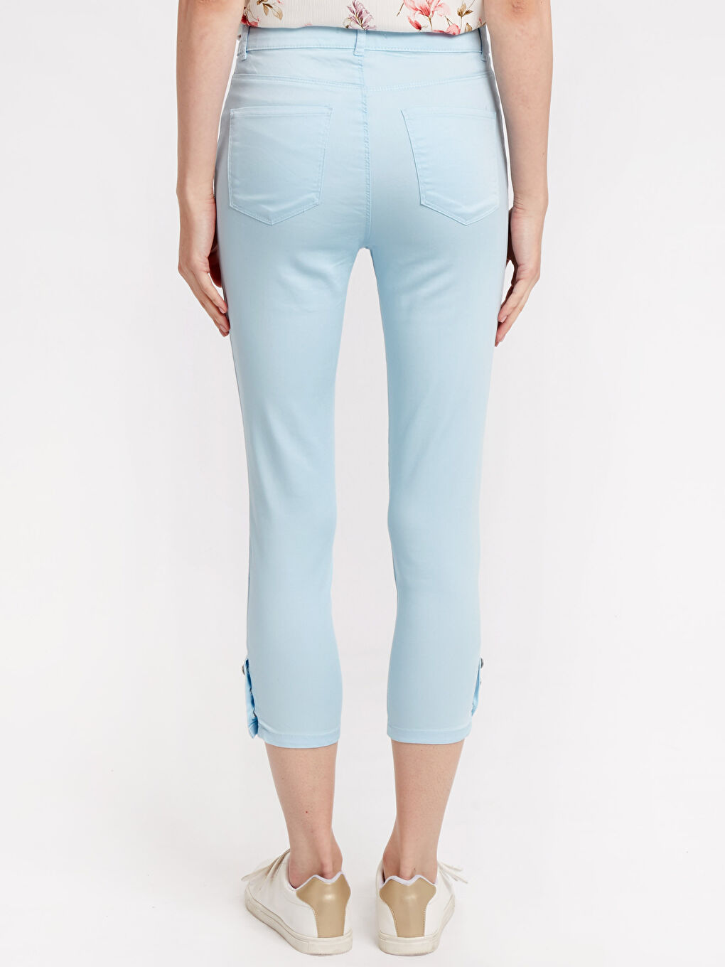 LC Waikiki PLAVA Kapri pantalone Žena -8S6134Z8-54W