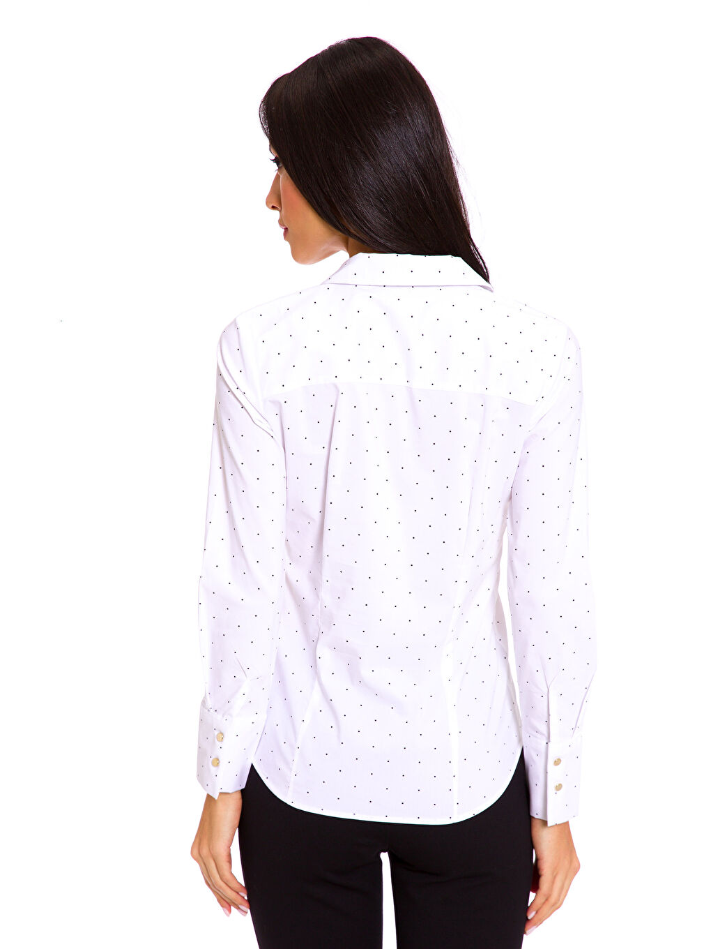 Siyah Baskılı Gömlek-1