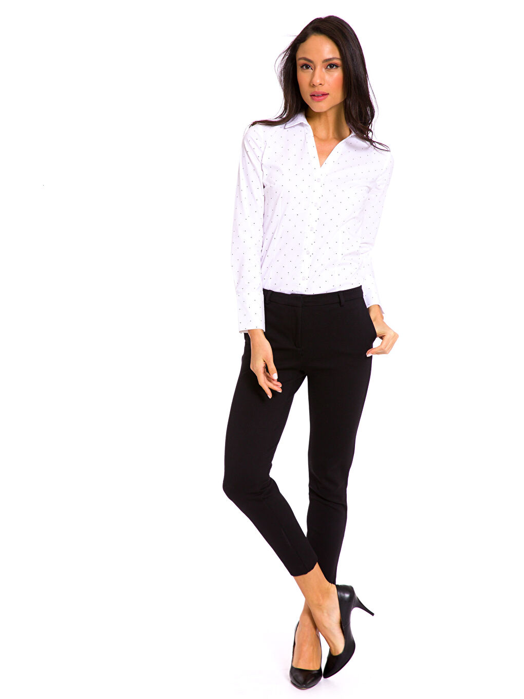 Siyah Baskılı Gömlek-2