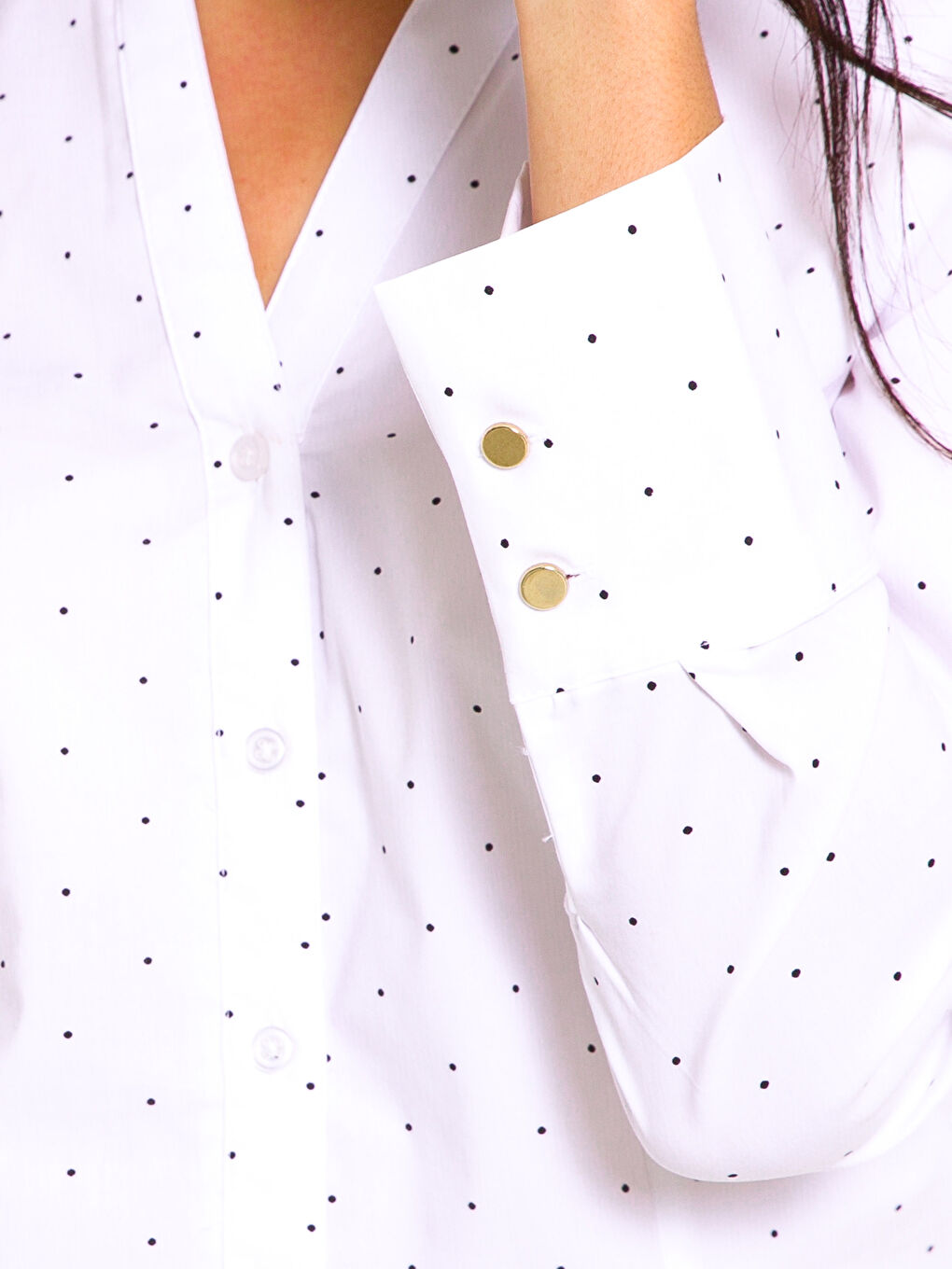 Siyah Baskılı Gömlek-3