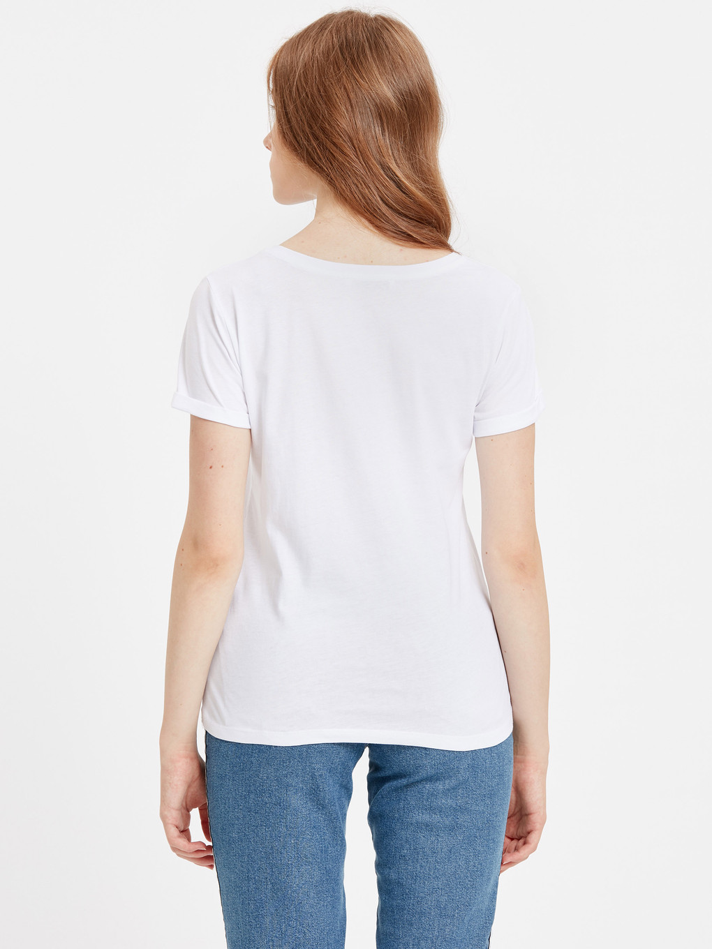 Lc/lc Video LCW Vision T-shirt Blanc Femme - 8S6190Z8-E5X | LC Waikiki