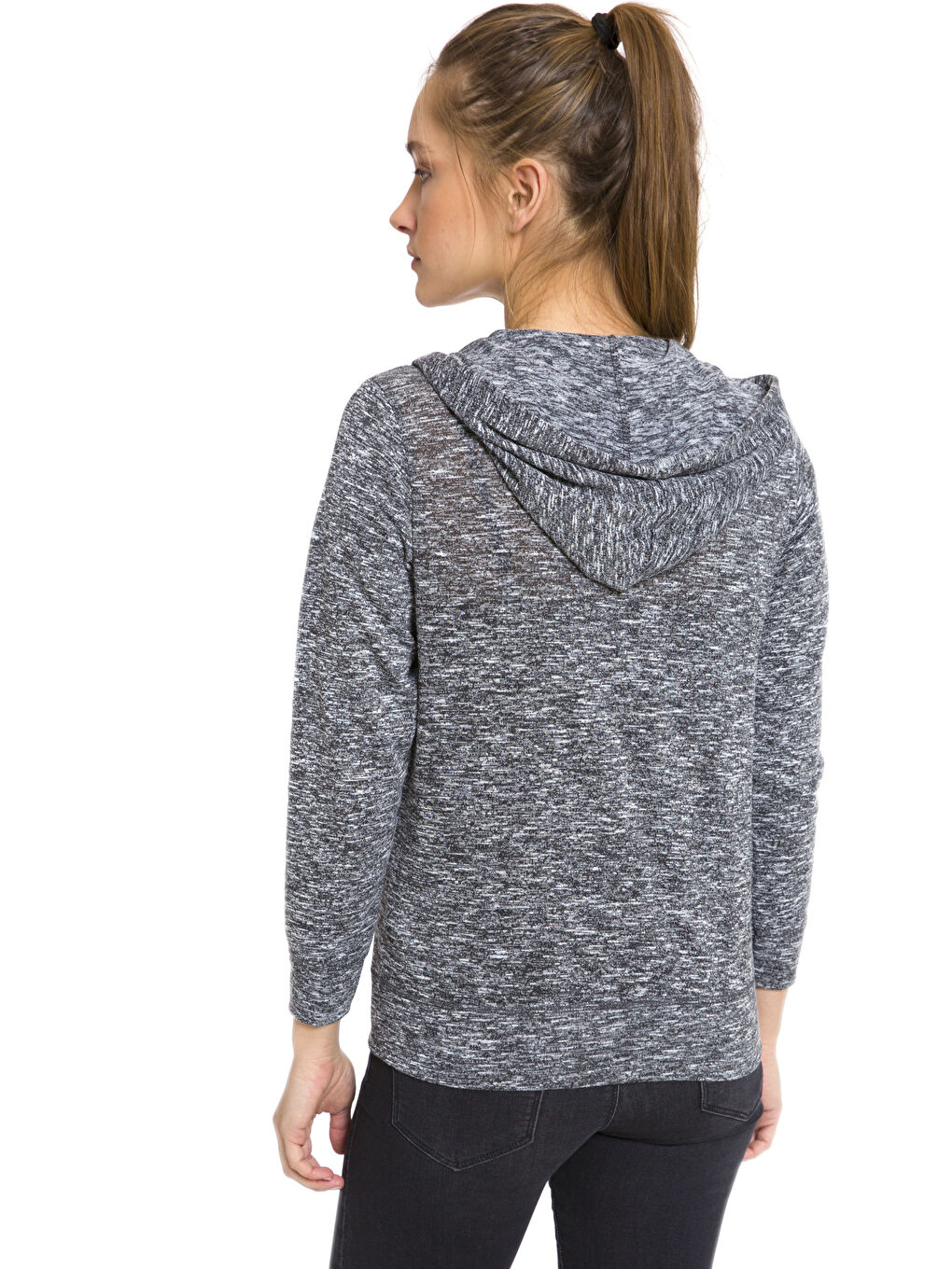 Жена Антрацит Суитшърт с цип-1