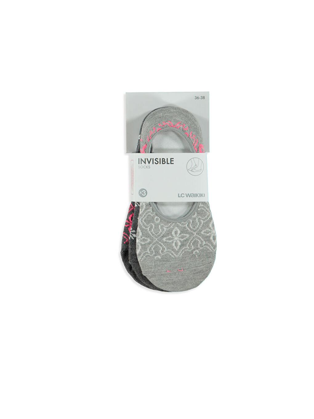 Chaussettes invisibles GRIS Femme