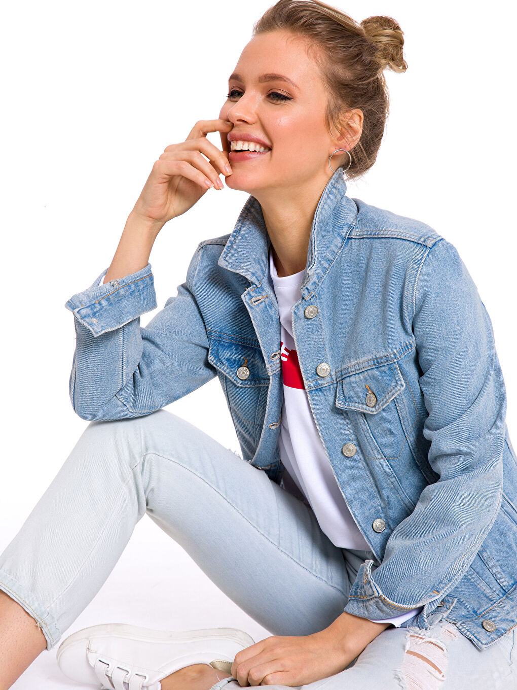 LCW Vision Women's Denim Jacket -8S8437Z8-311
