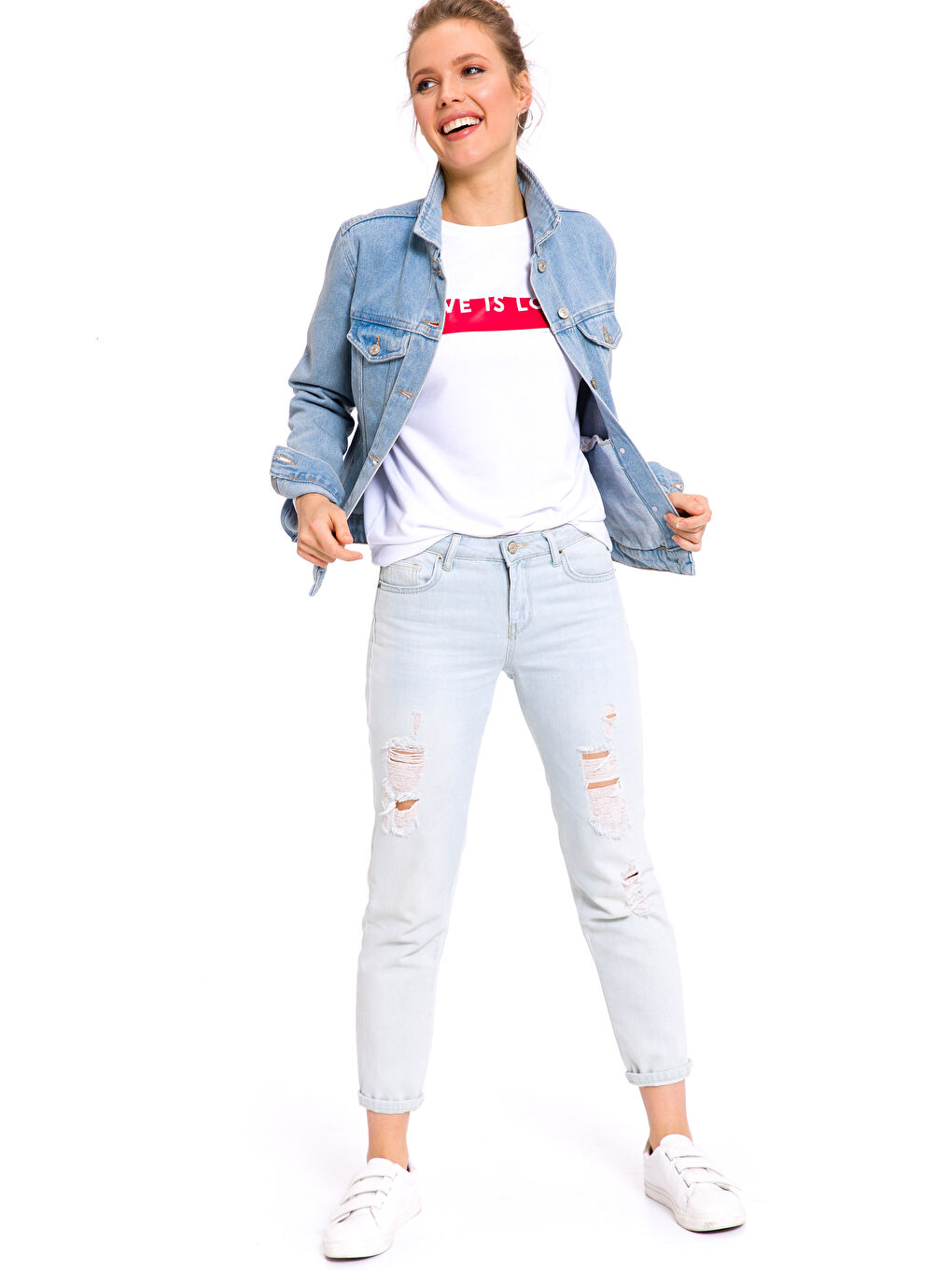 LCW Vision Women's Denim Jacket -8S8437Z8-311