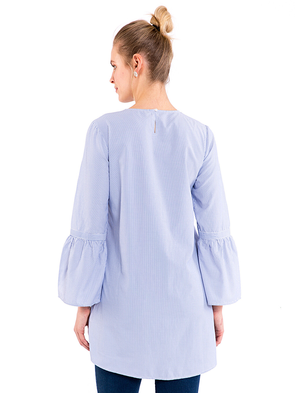 Mavi Çizgili Tunik-1
