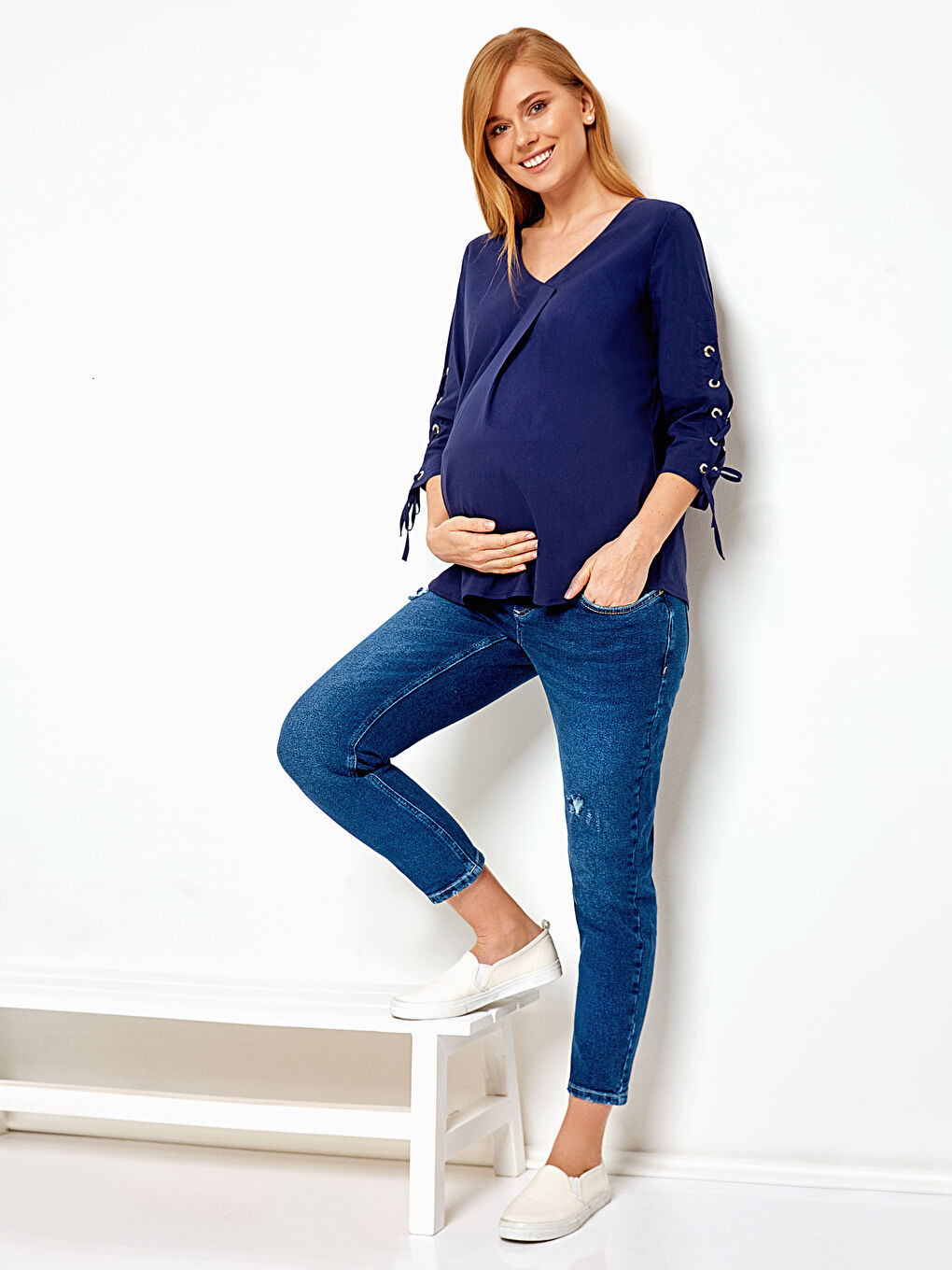 Orta İndigo Rodeo Jean Pantolon