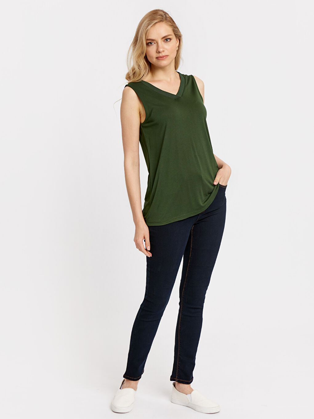 Débardeur VERT Femme-2