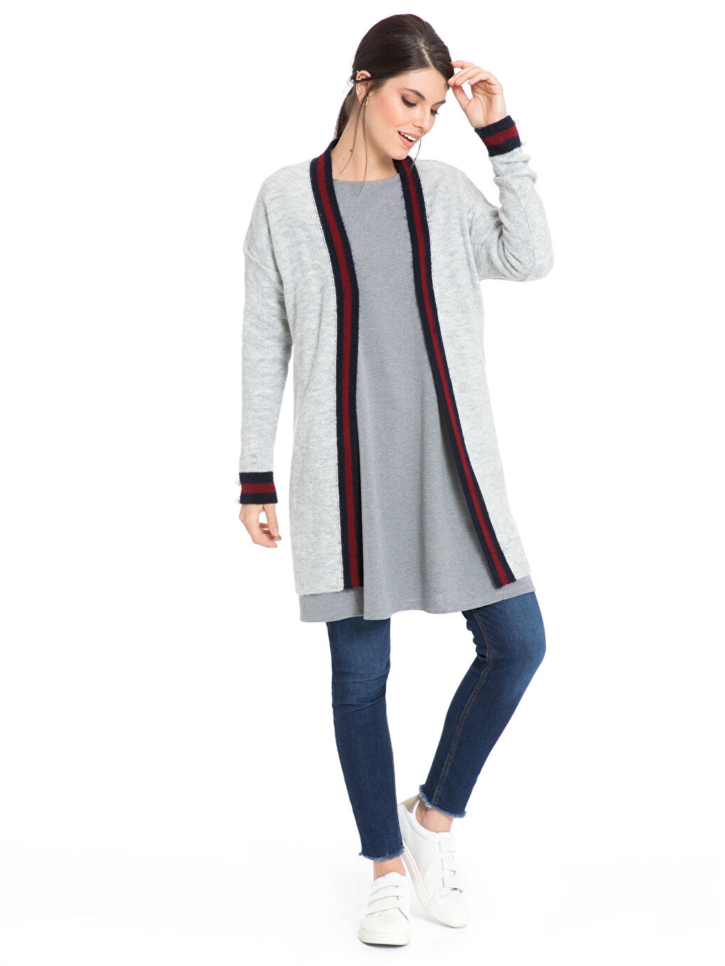 Pembe-Lila-Beyaz Hırka-3