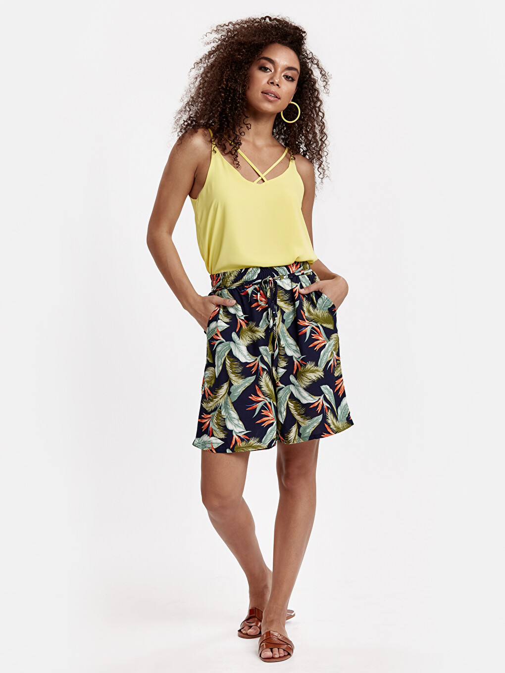 Woman Navy Shorts