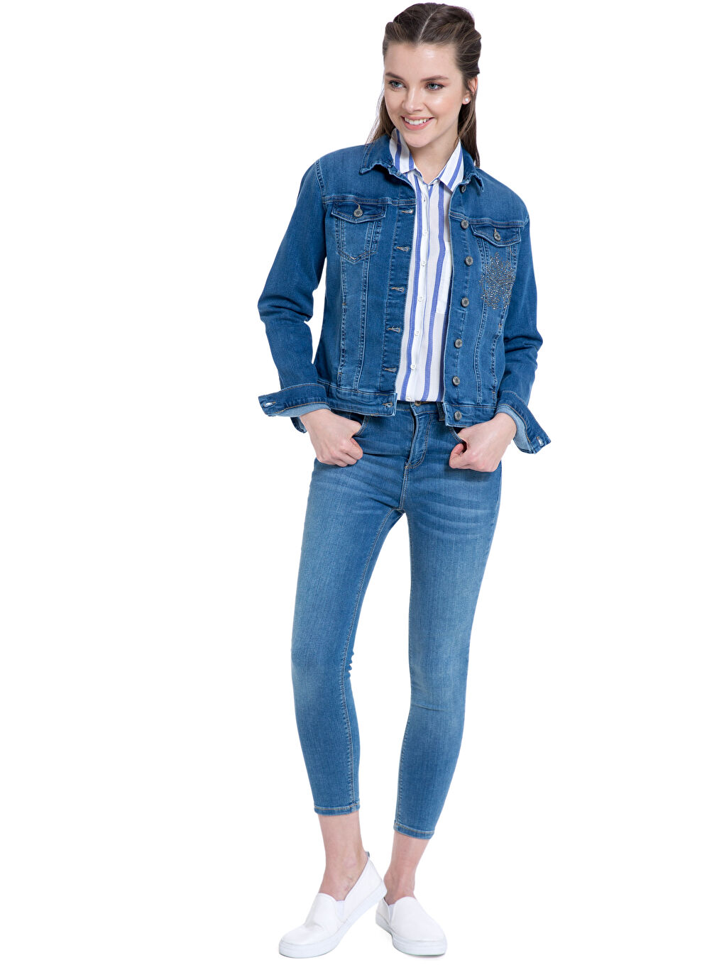 INDIGO Teksas jakna Žena-2