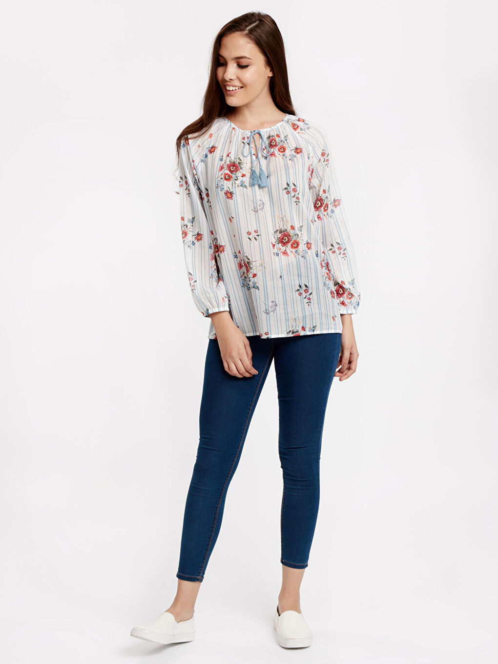 Woman BLUE Blouse-2