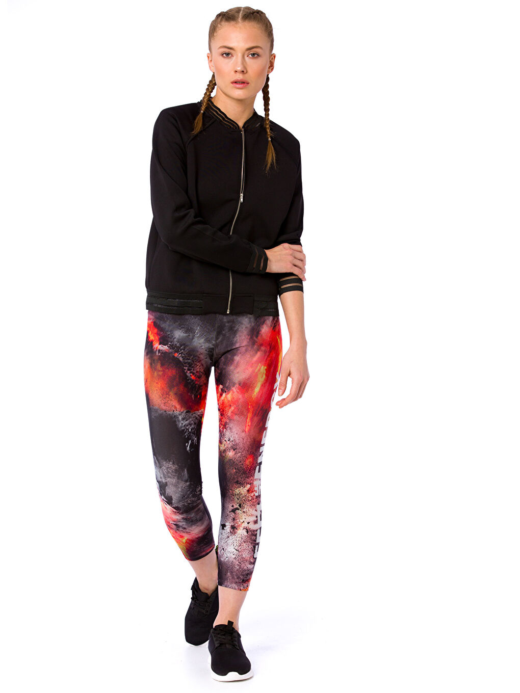 Sweat zippé NOIR Femme-2