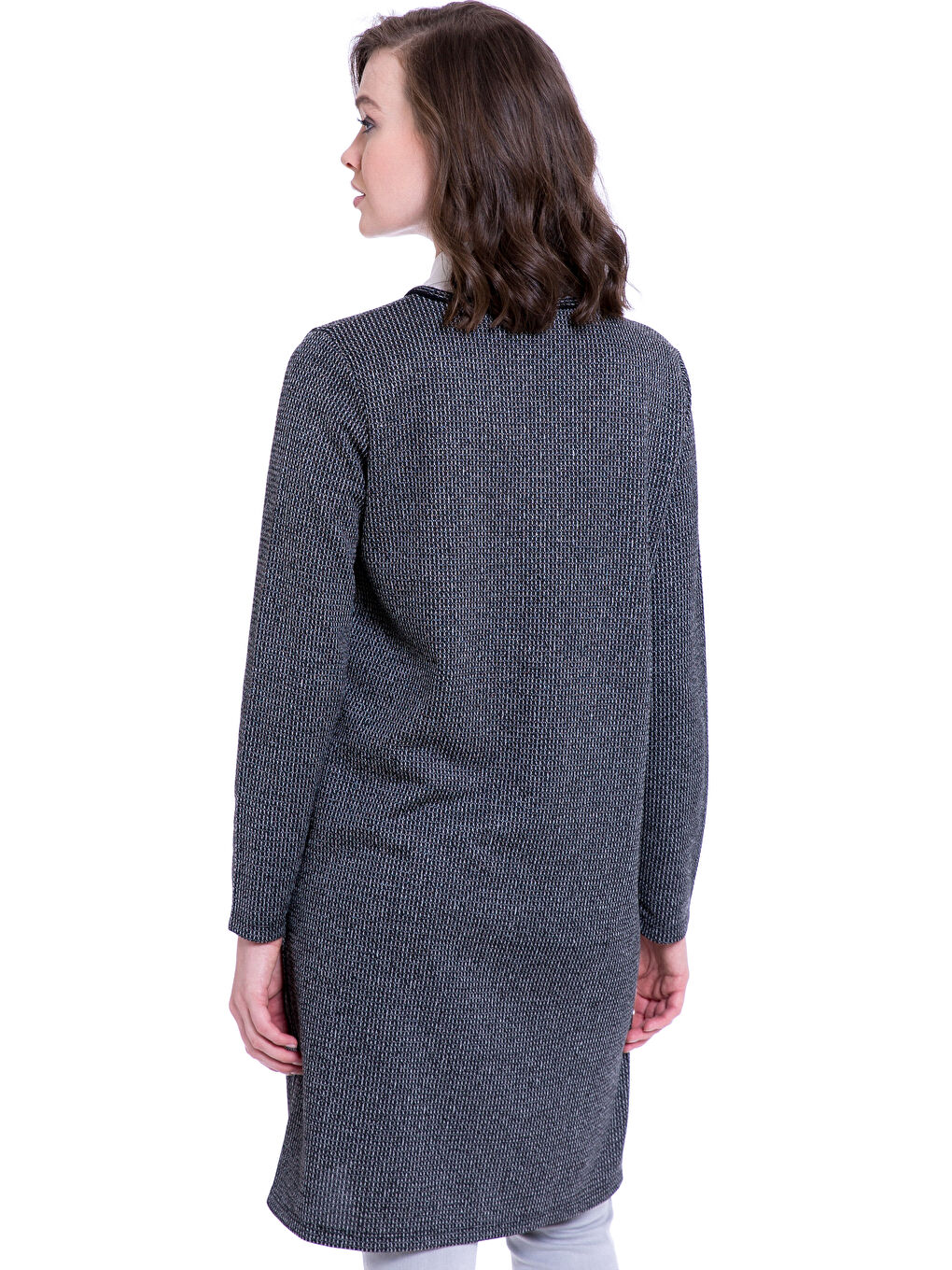 Siyah Fermuarlı Sweatshirt-1