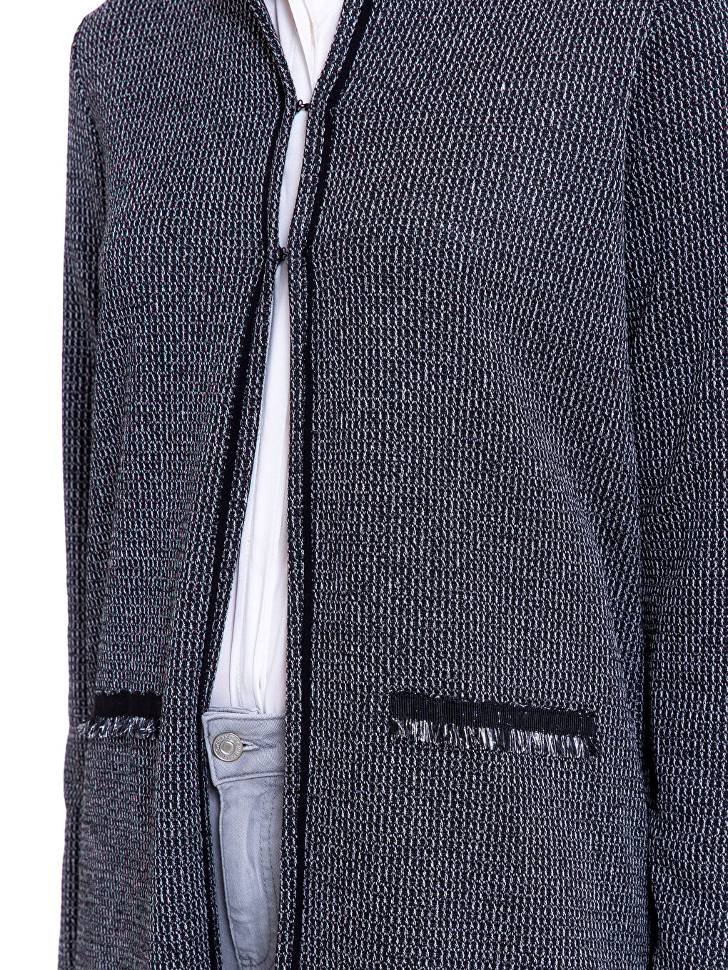 Siyah Fermuarlı Sweatshirt-3