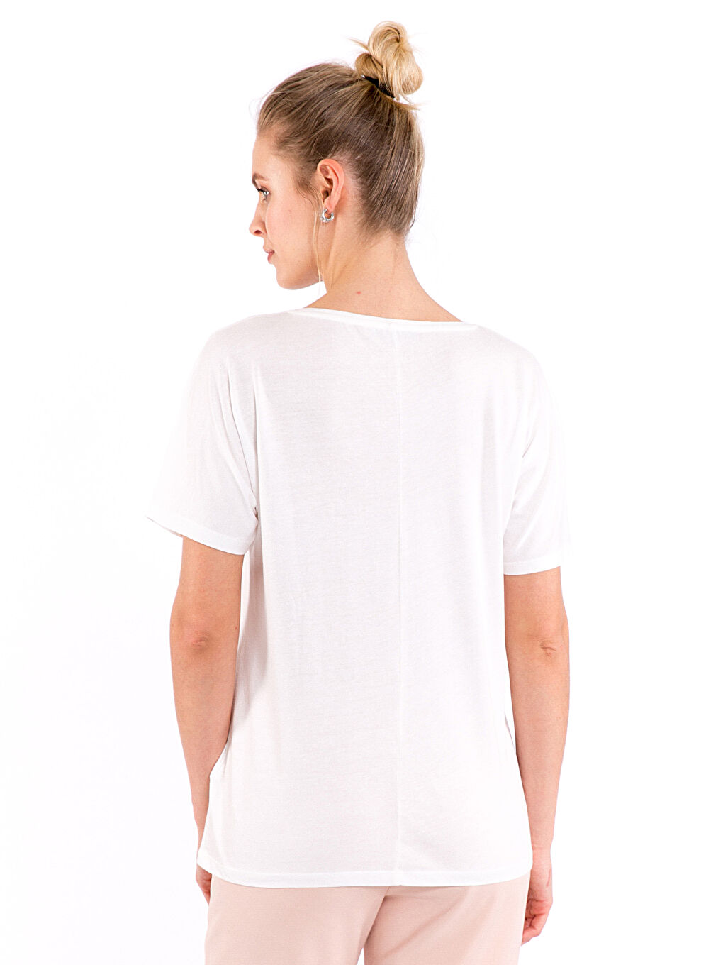 Woman ECRU T-Shirt-1