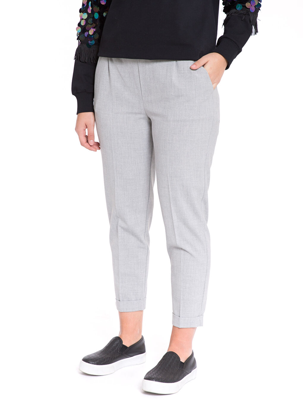 Gri Pantolon-3