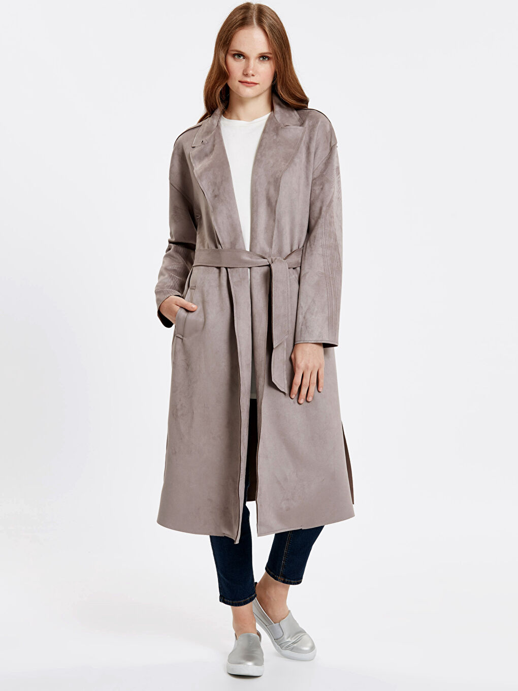 Trench-coat GRIS Femme