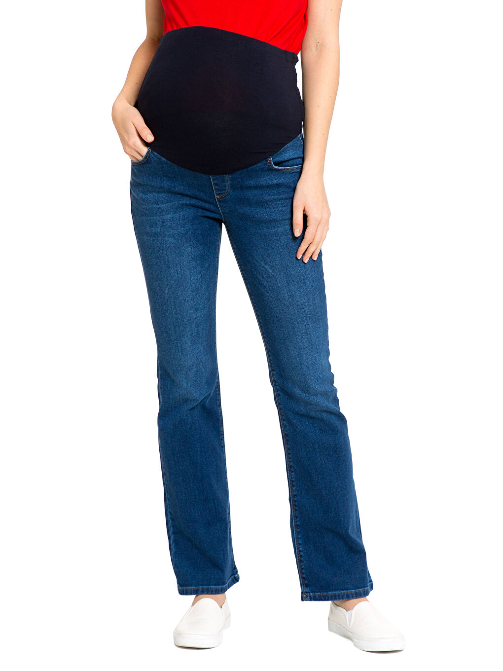 Orta İndigo Rodeo Jean Pantolon-1