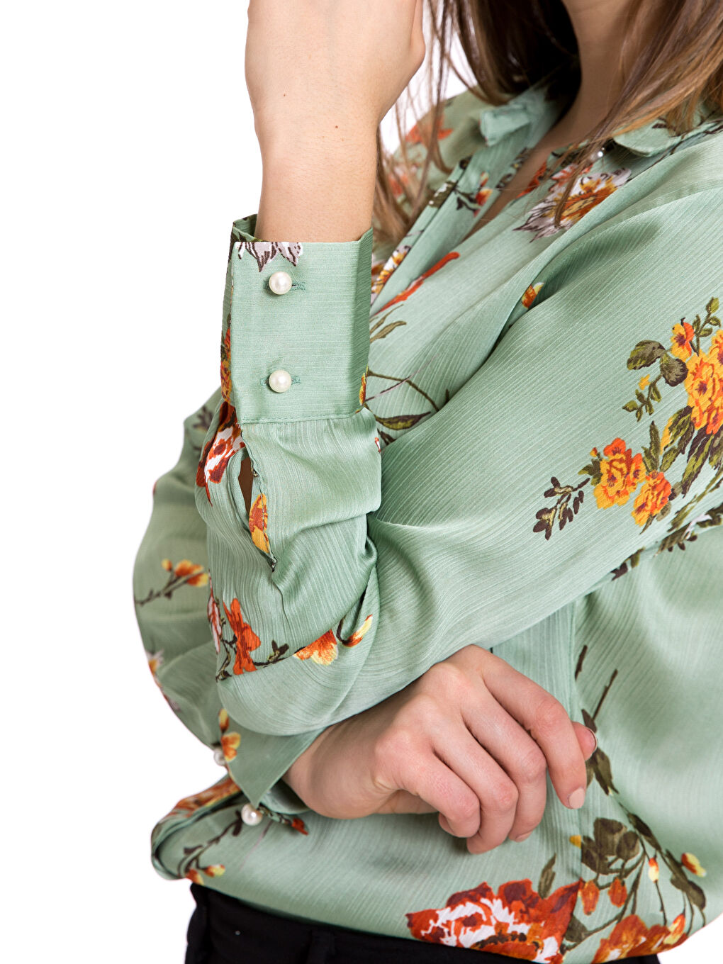 Nane Yeşili Bsk Gömlek-3