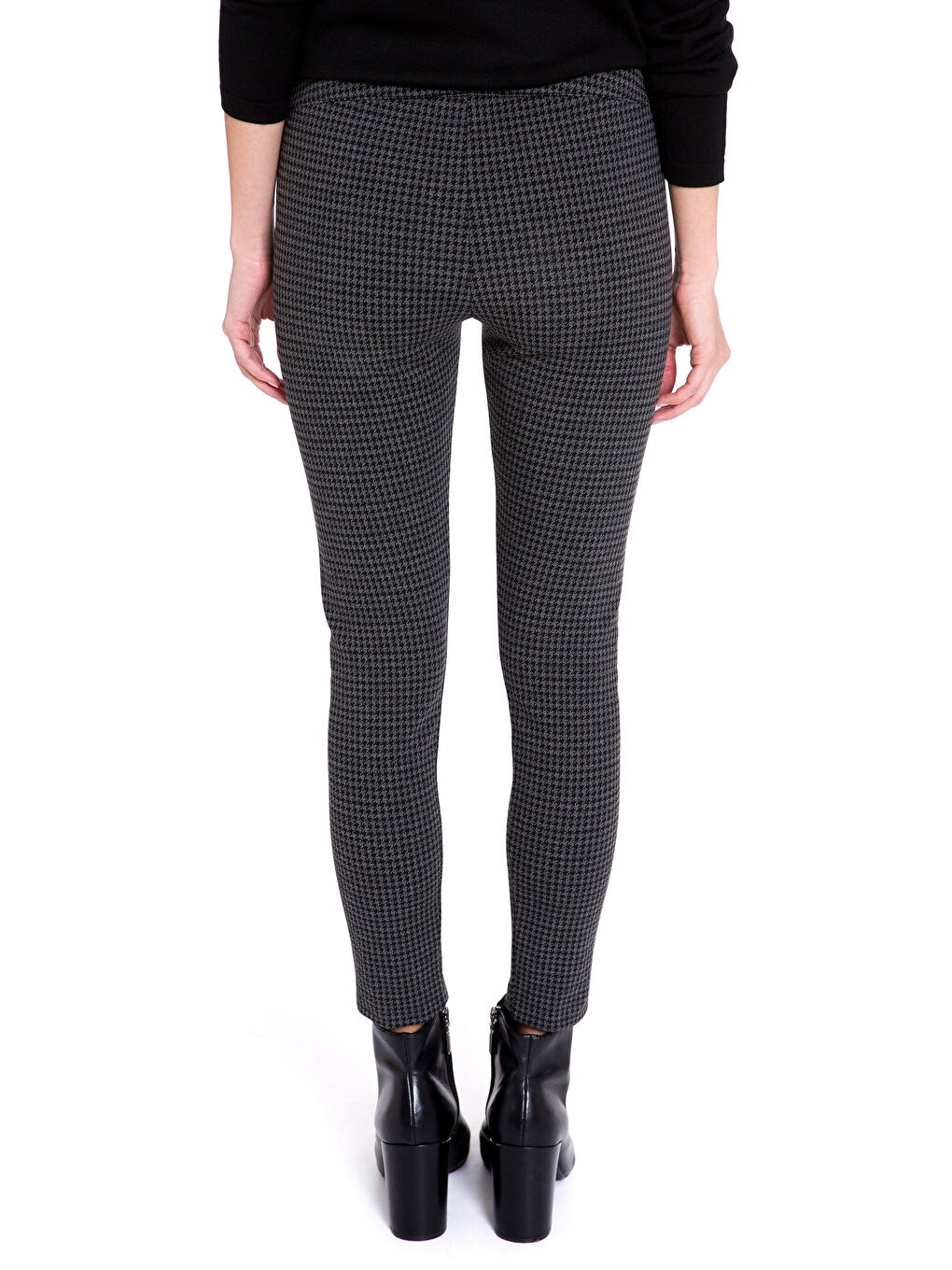 Gri Ekoseli Eşofman Altı-1