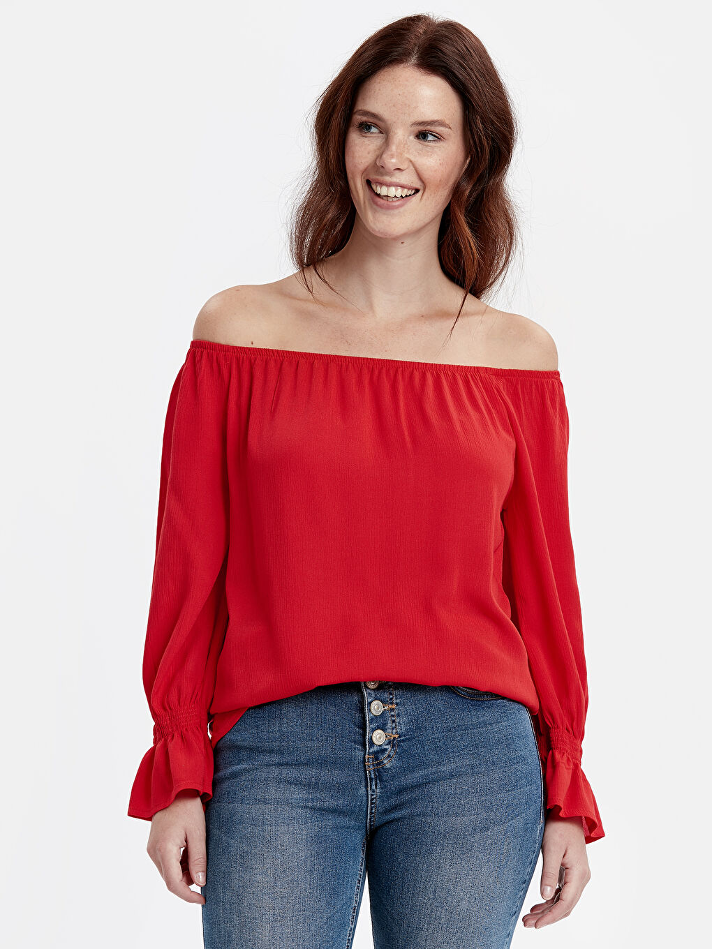 Woman RED Blouse