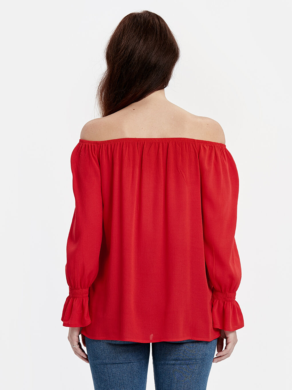 Woman RED Blouse-1