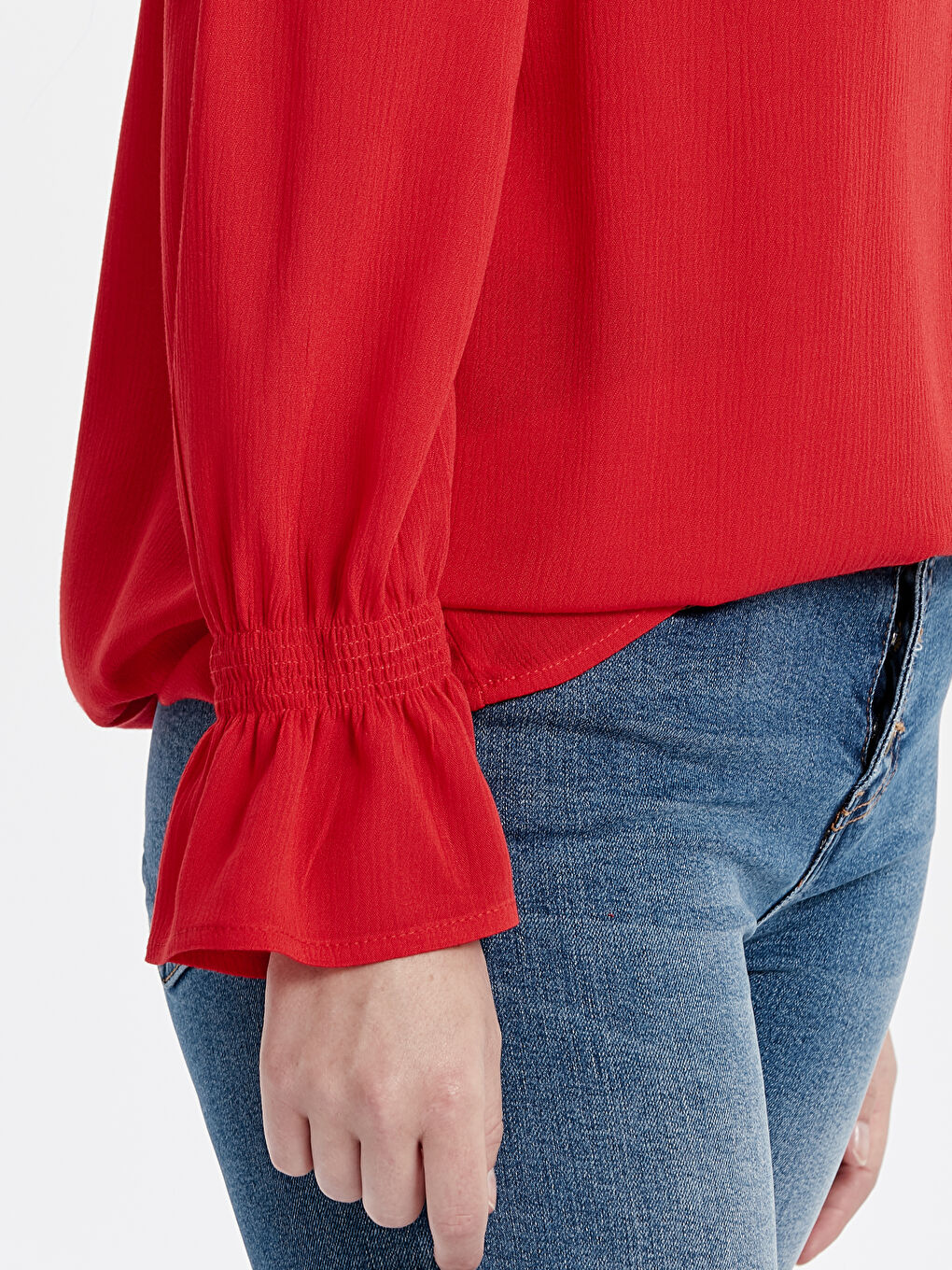 Woman RED Blouse-3