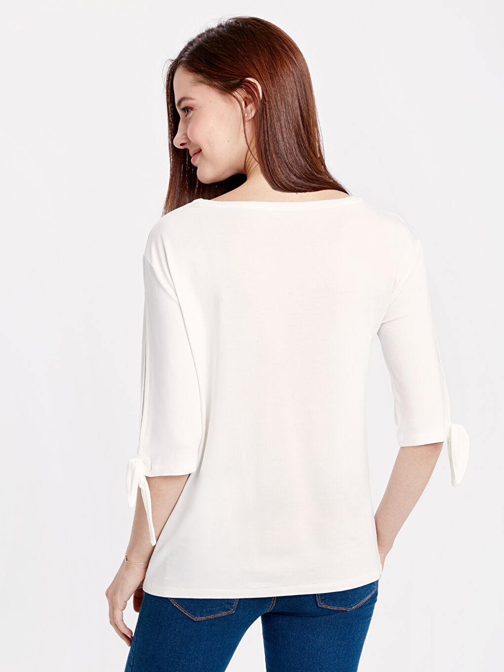 Woman ECRU T-Shirt-1