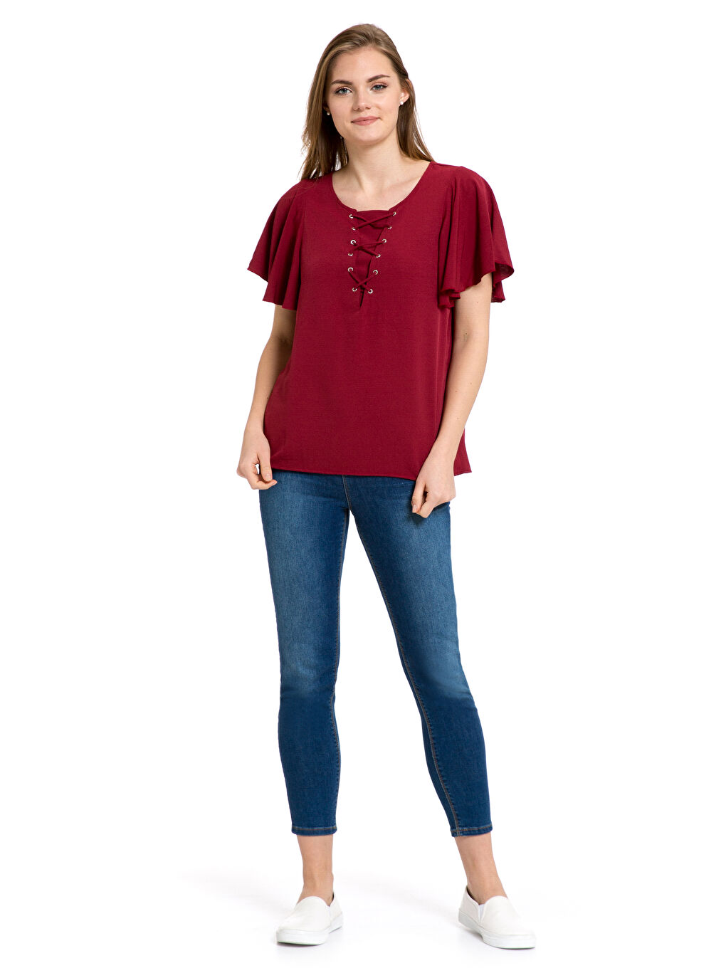 Woman BORDEAUX Blouse-2