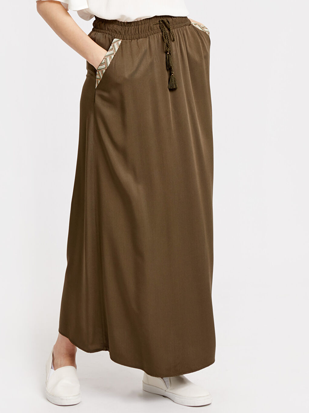 Woman KHAKI Skirt-1