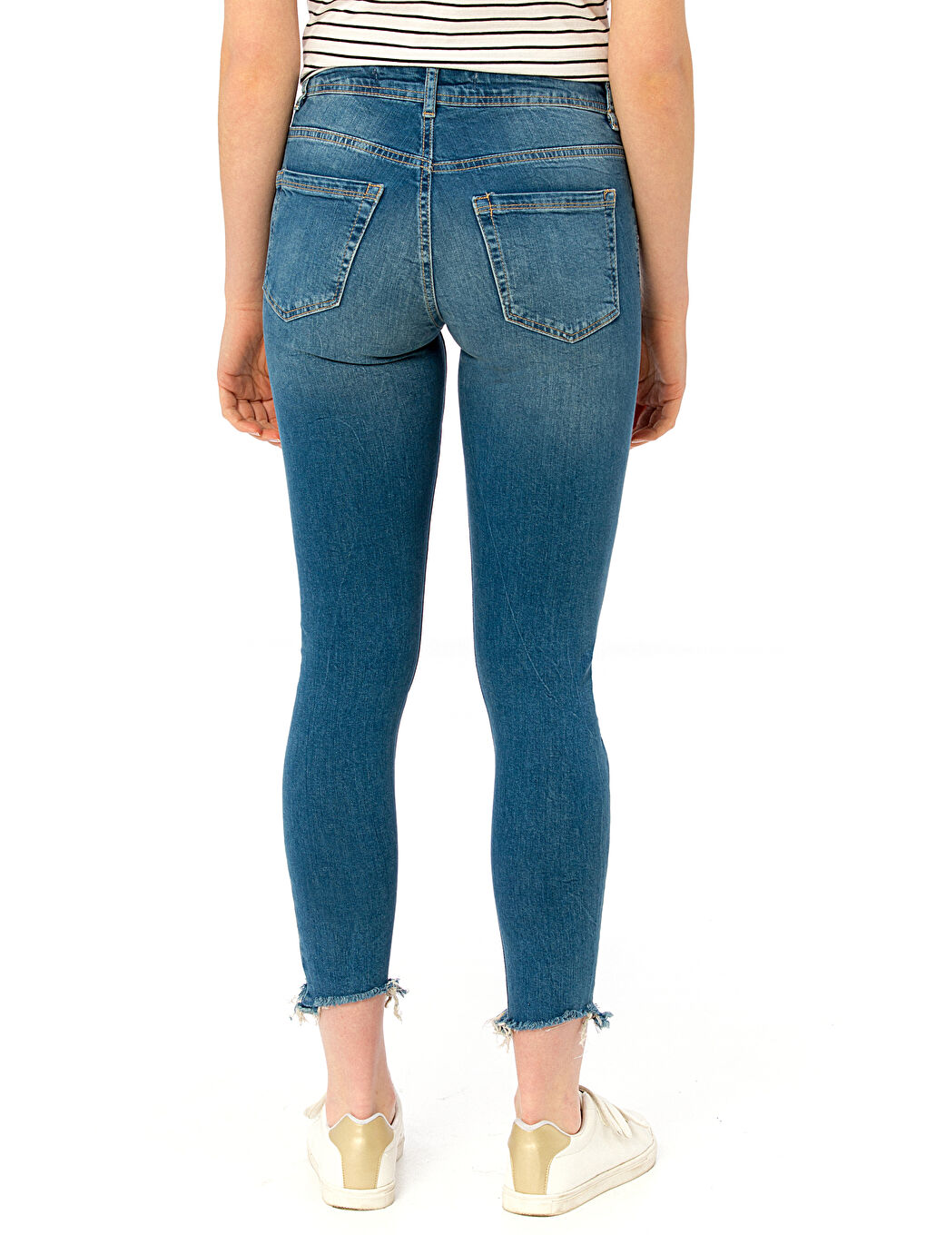 Orta İndigo Rodeo Jean Pantolon-2