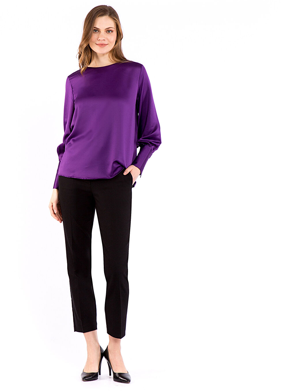 LC Waikiki Woman PURPLE Blouse -8SE492Z8-HNZ