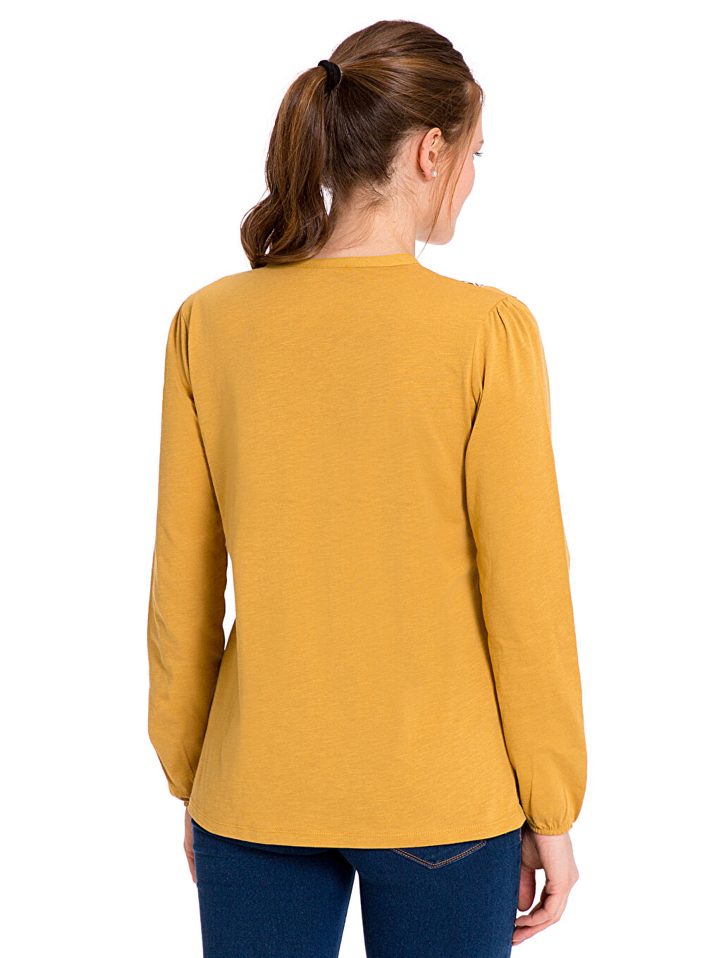 Koyu Sarı Tişört-1