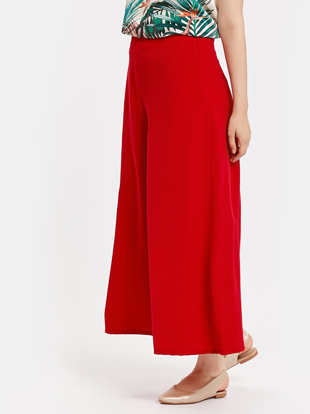 Pantalon ROUGE Femme-1