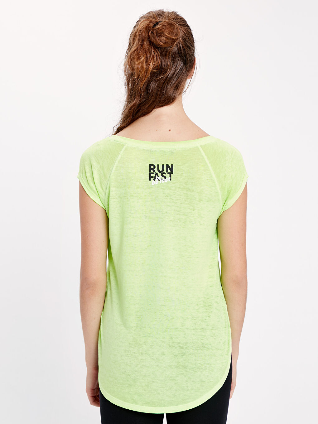 Woman GREEN Sports T-Shirt-1